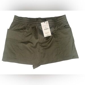 Zara Khaki Women's Cargo Shorts